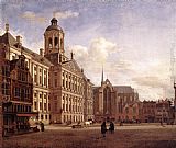Amsterdam Canvas Paintings - The New Town Hall in Amsterdam